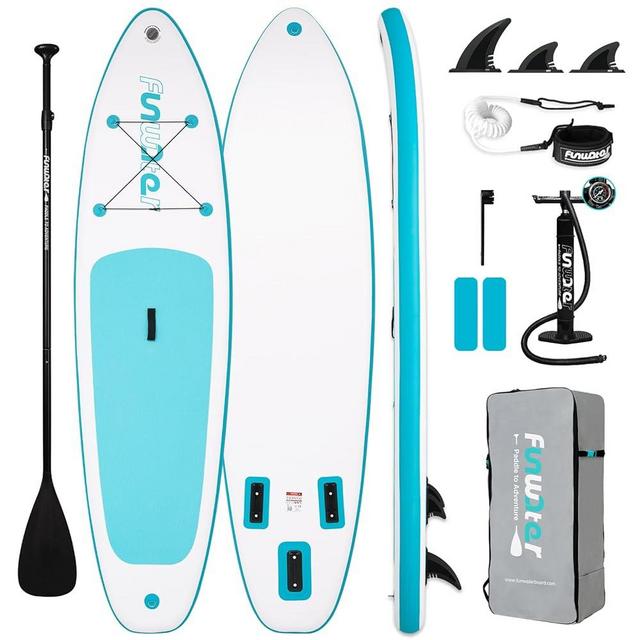 FunWater Inflatable Ultra-Light Stand Up Paddle Board for All Skill Levels with Premium SUP Paddleboard Accessories,Non-Slip Comfort Deck for Youth & Adults