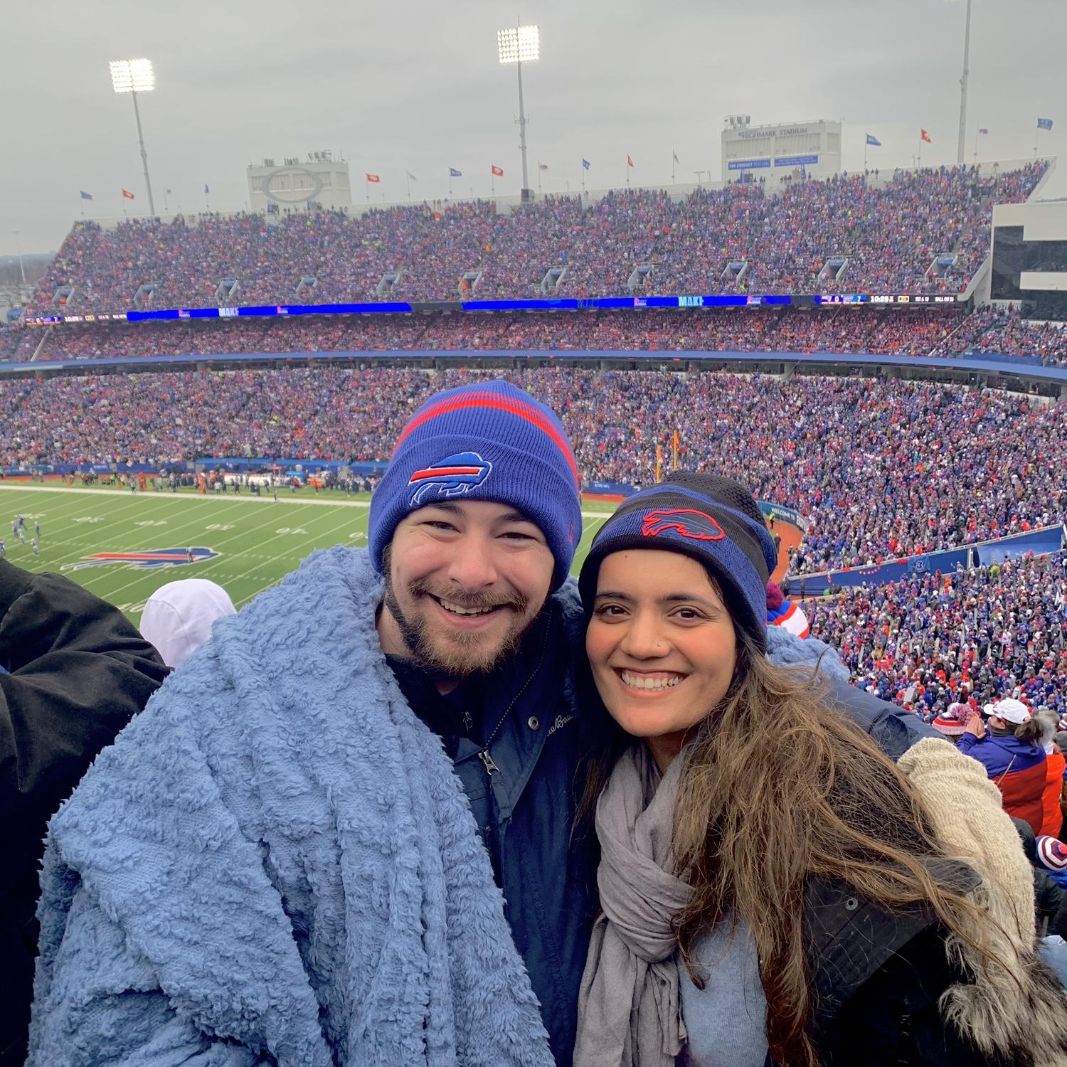 Vanisha’s first Bills game!
