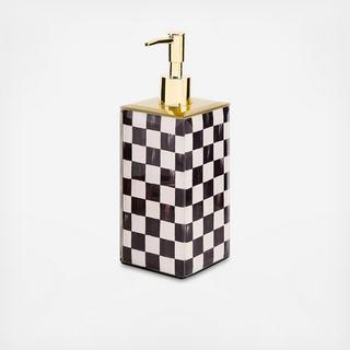 Courtly Check Glass Soap Pump