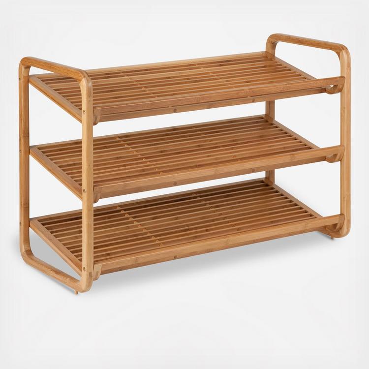 3 tier 2024 bamboo shoe rack