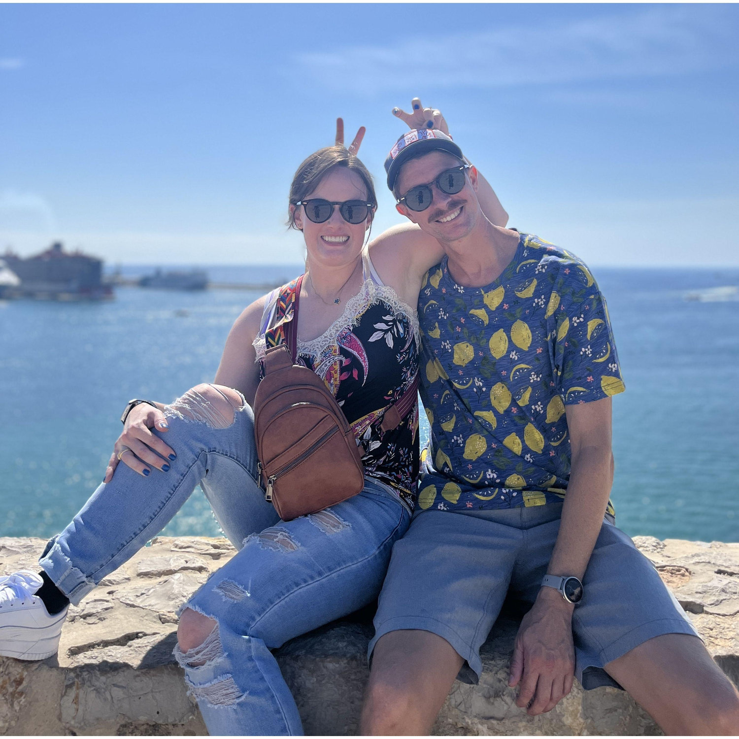 Enjoying the view in Ibiza. We highly recommend Virgin Voyages for your next cruise!  Aug 2023