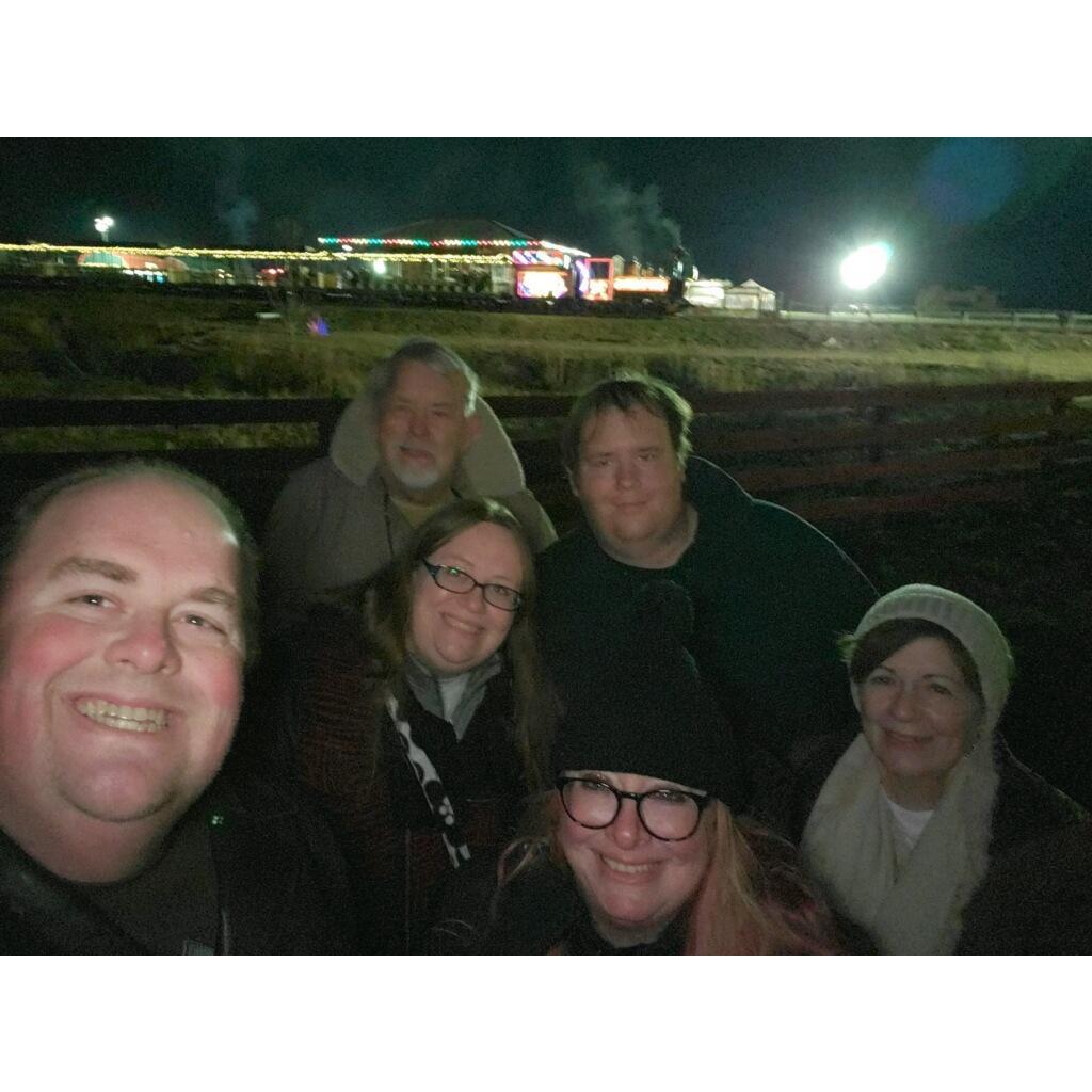 Kirby Farms - Look at the train lit in the background!!!