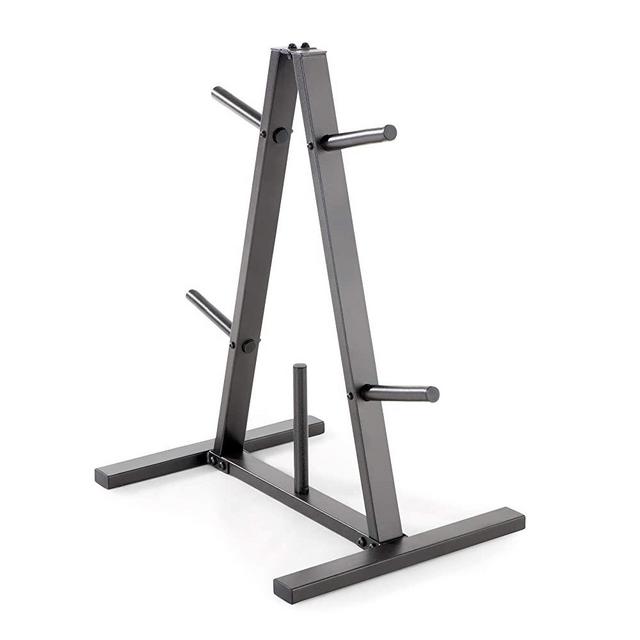 Marcy Standard Weight Plate Tree for 1-Inch Plates for Home Gym, 300 lb. Max. Capacity PT-5733