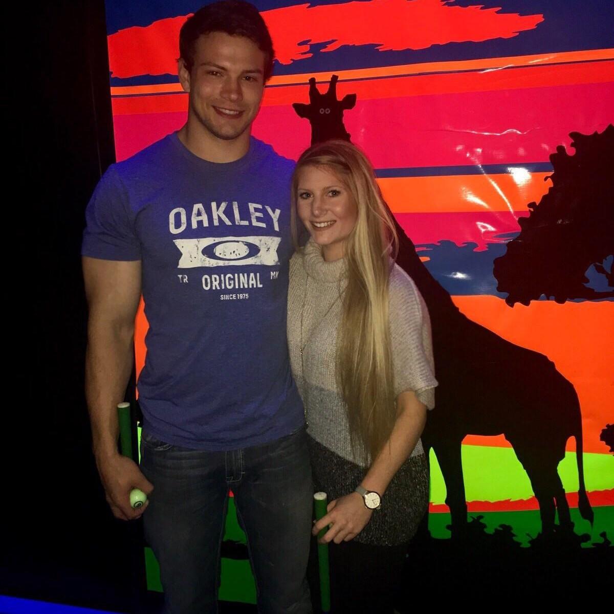 One of our first dates! Erica won that putt putt game, by the way :)