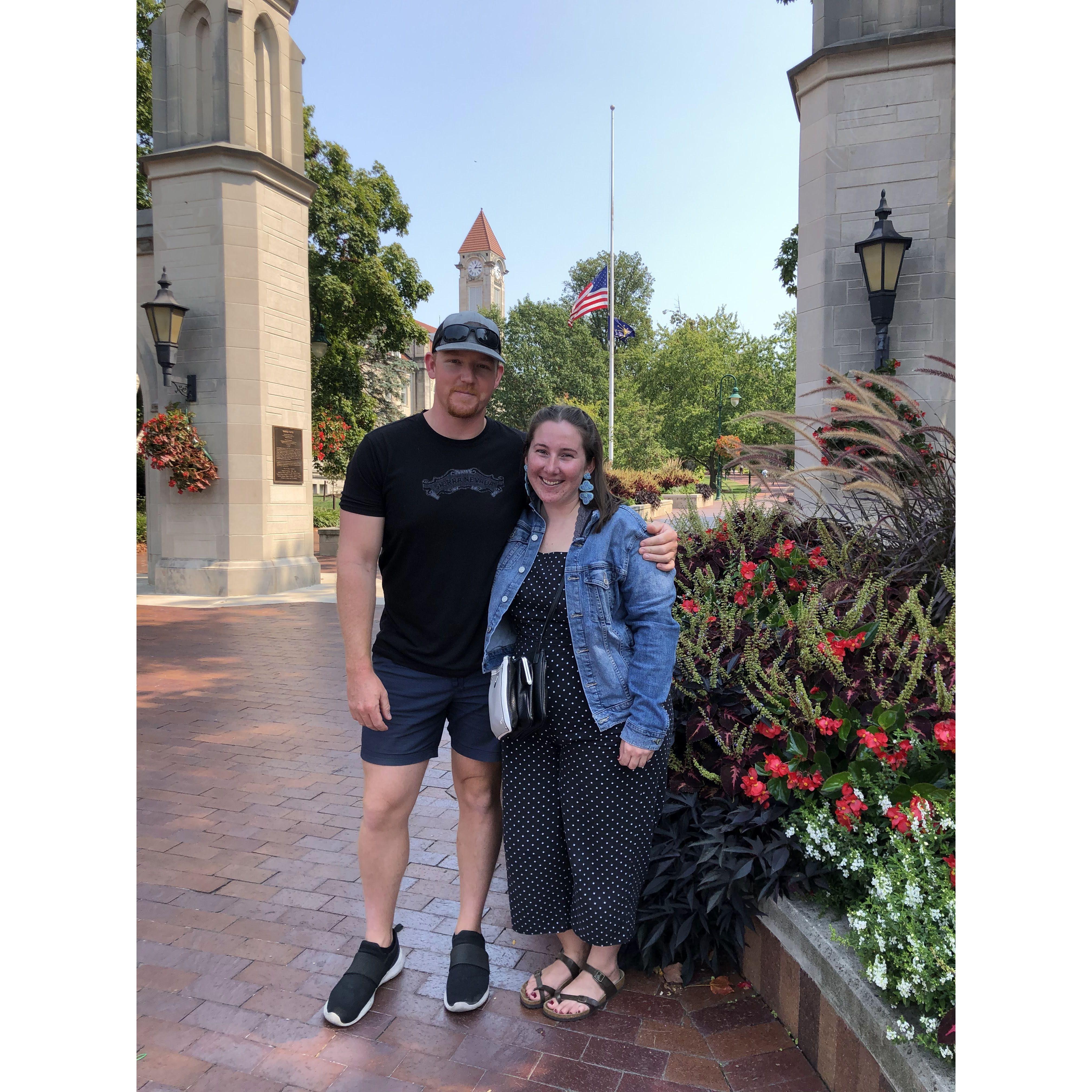 Caleb's first visit to Bloomington! Go Hoosiers!