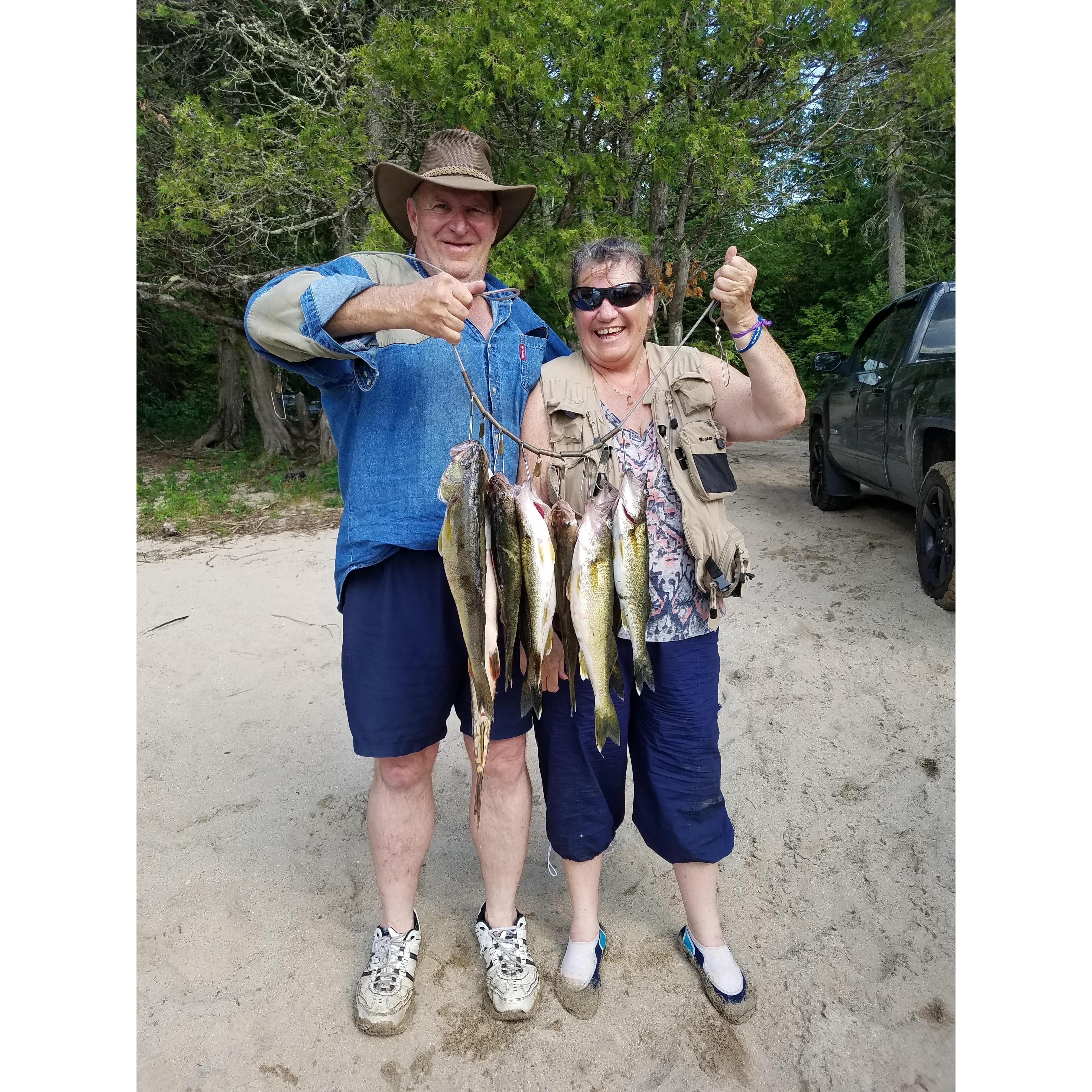Little did T. Lynn know that Mike was trying to propose while she was busy catching fish.