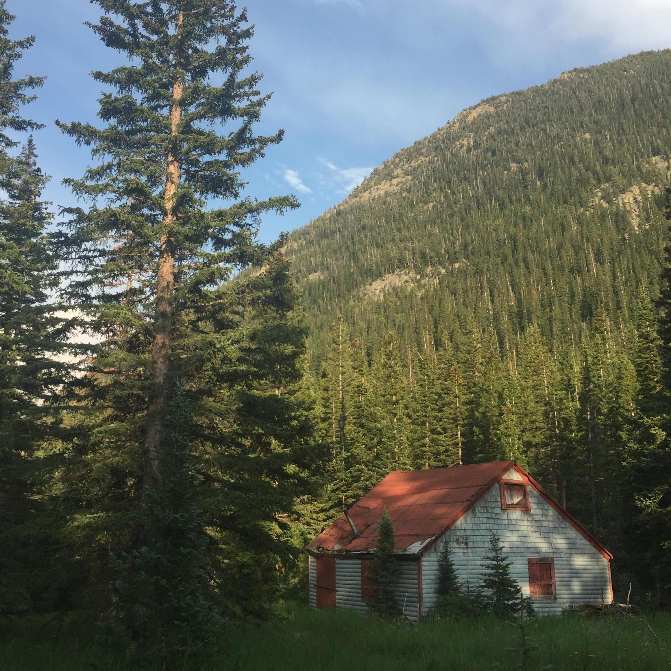 Our engagement - backpacking in Rollinsville