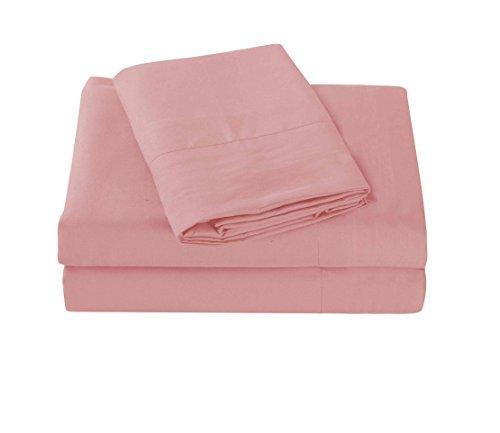 Sheets & Beyond Super Soft 1800 Series Cotton Touch Microfiber 4 Piece Sheet Set - by (Rose, Queen Size)