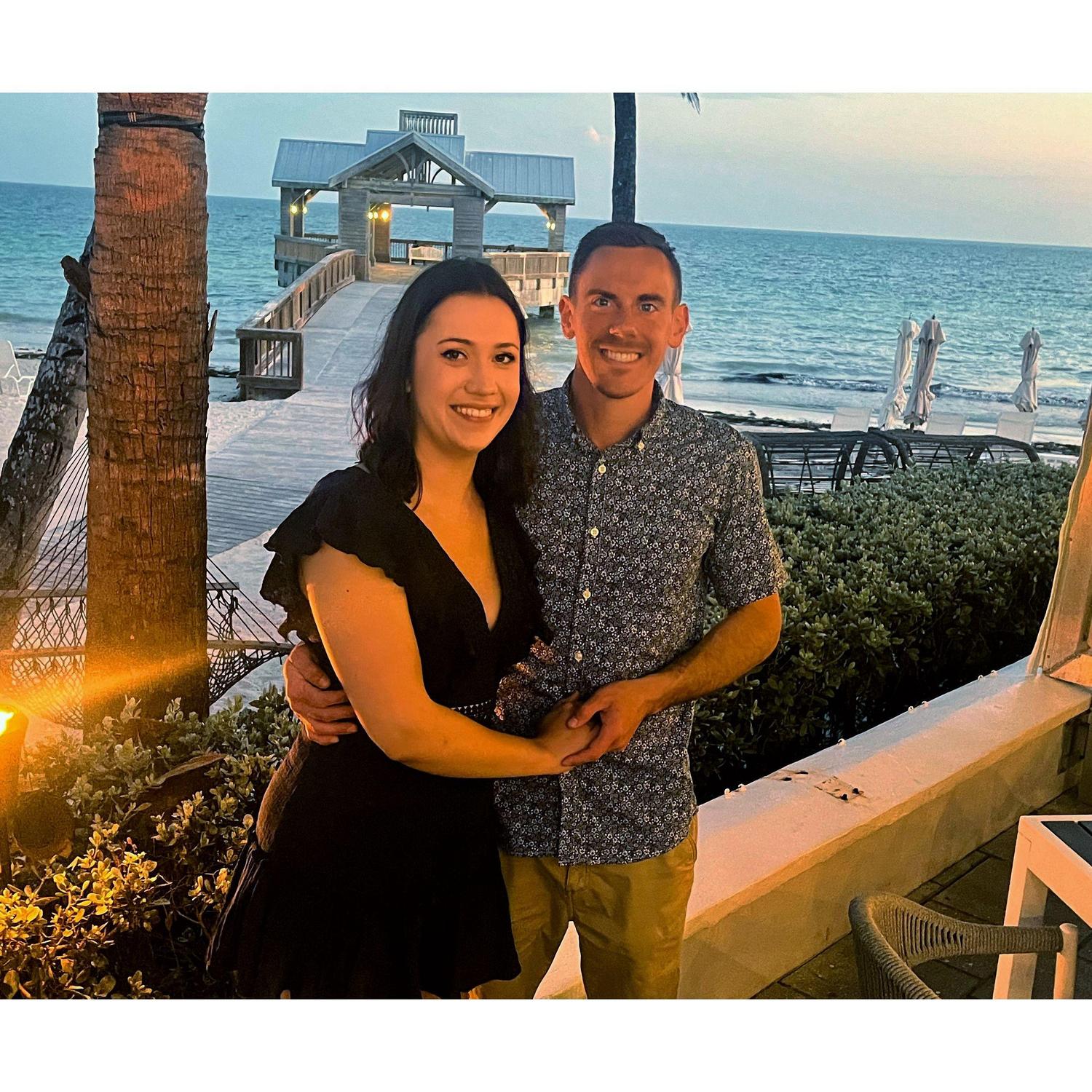 March 2024: Right after Taylor popped the question!