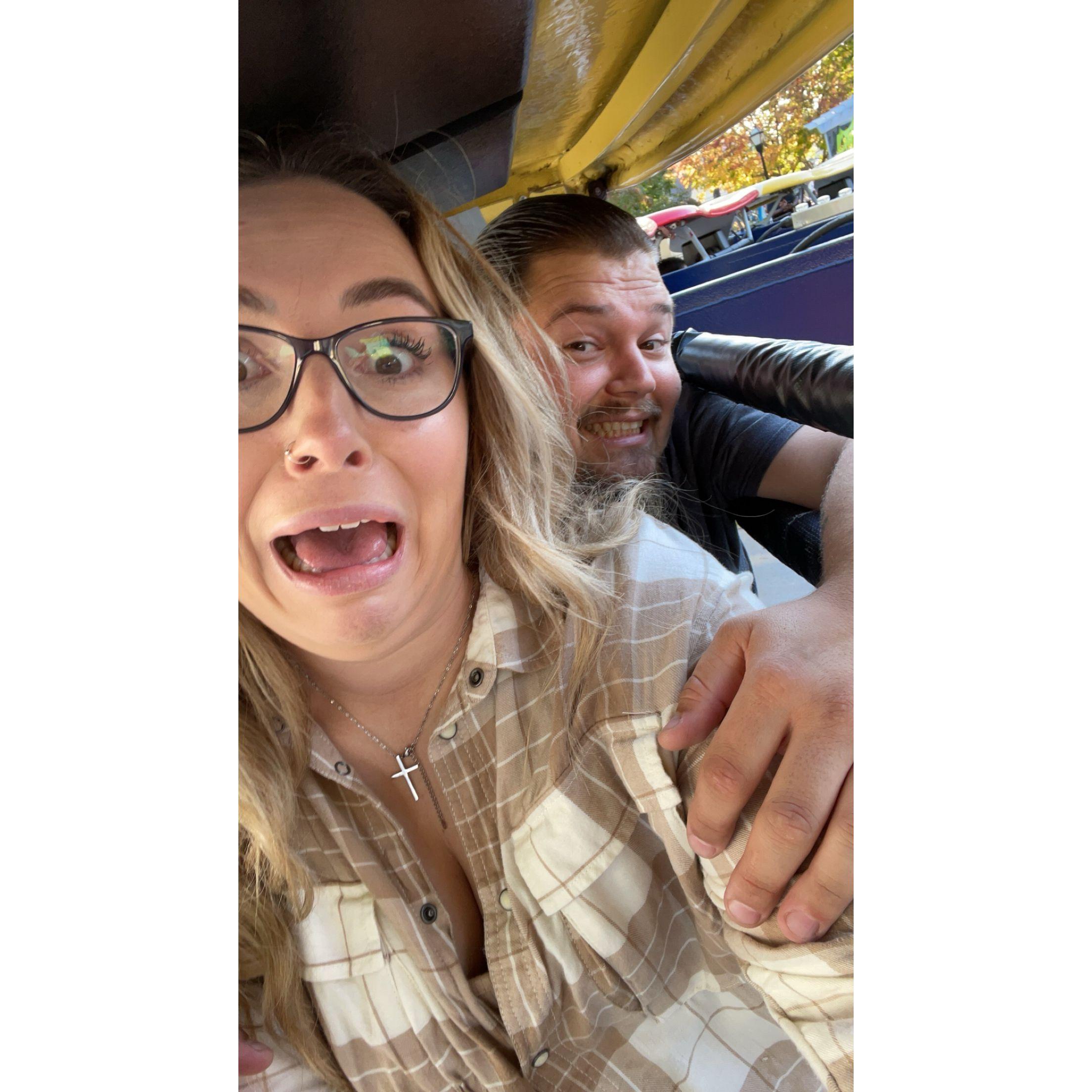 Our first time at Great America together.