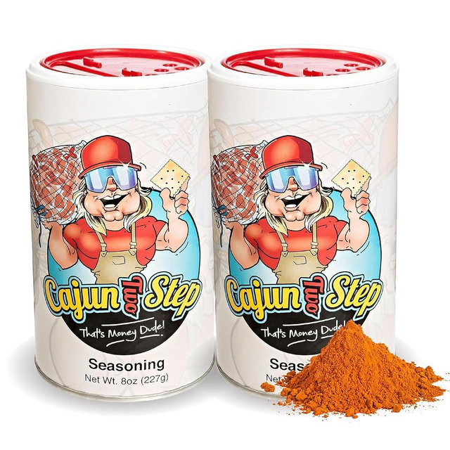 Cajun Two Step Seasoning by StaleKracker - 2 pck, Original Seasoning for Authentic Creole Louisiana Cuisine (16 oz.)
