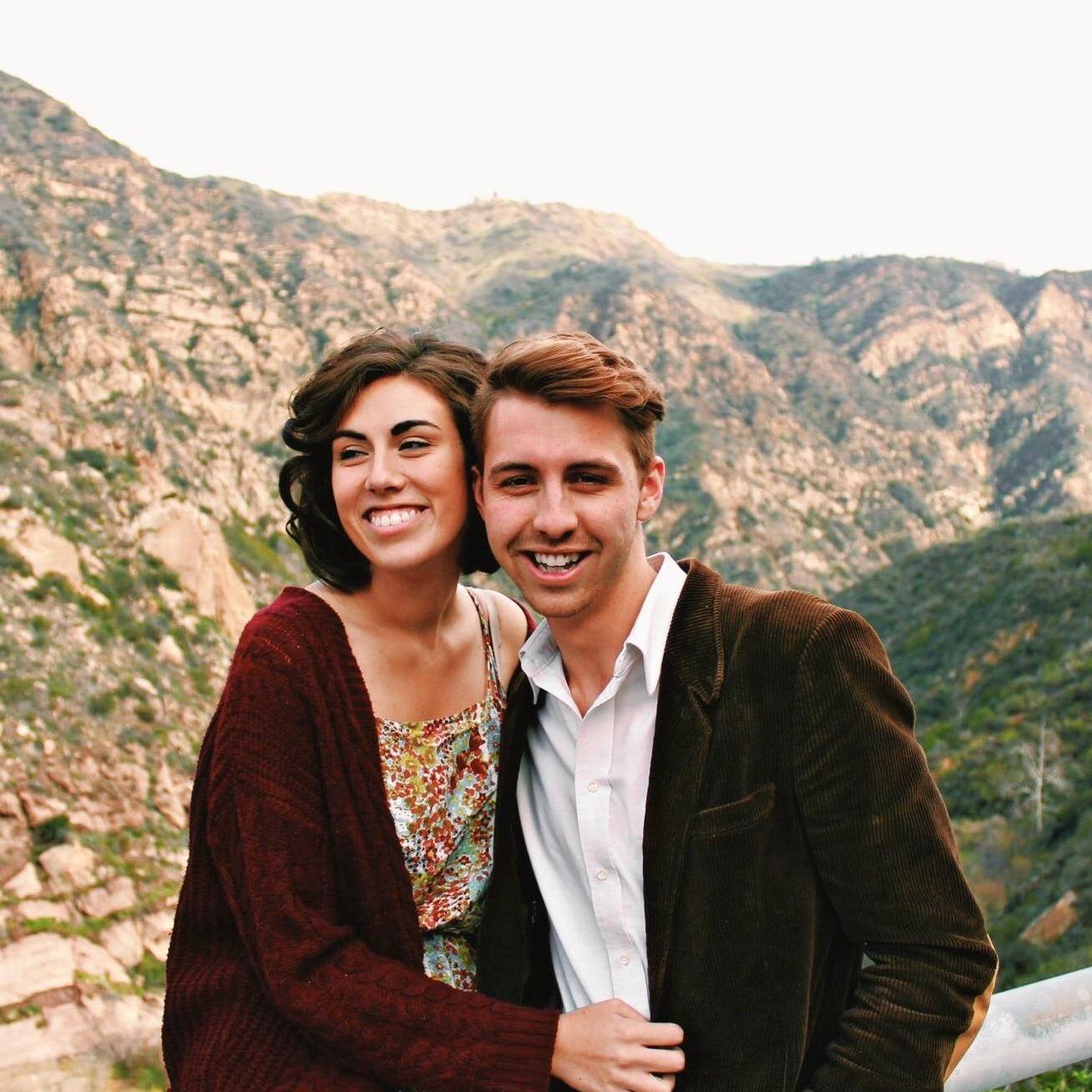 One of our first photoshoots together commemorating one year as a couple. Look how short Brit's hair was!