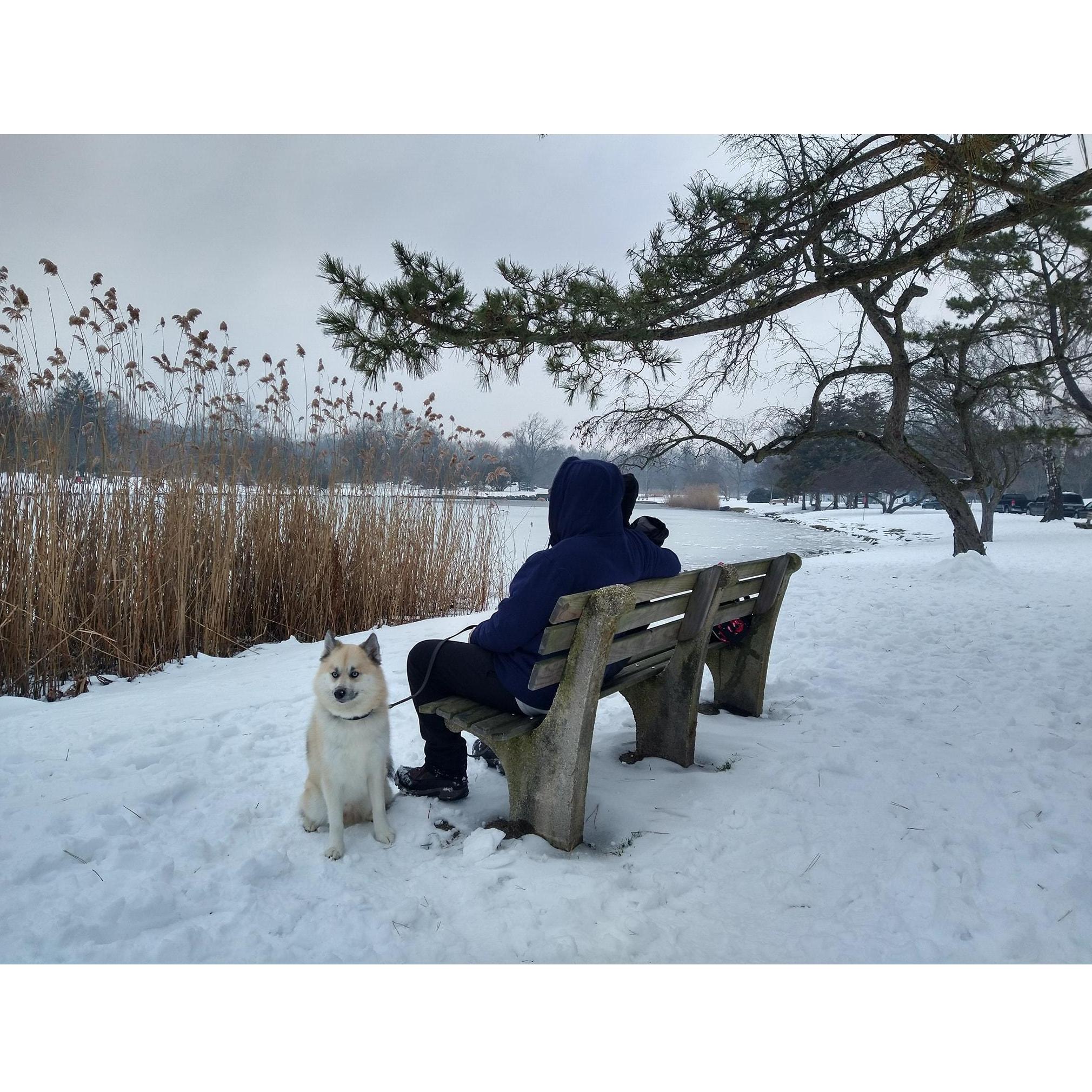 A wonderful winter wonderland picture taken by one of my really wonderful future sister-in-law.