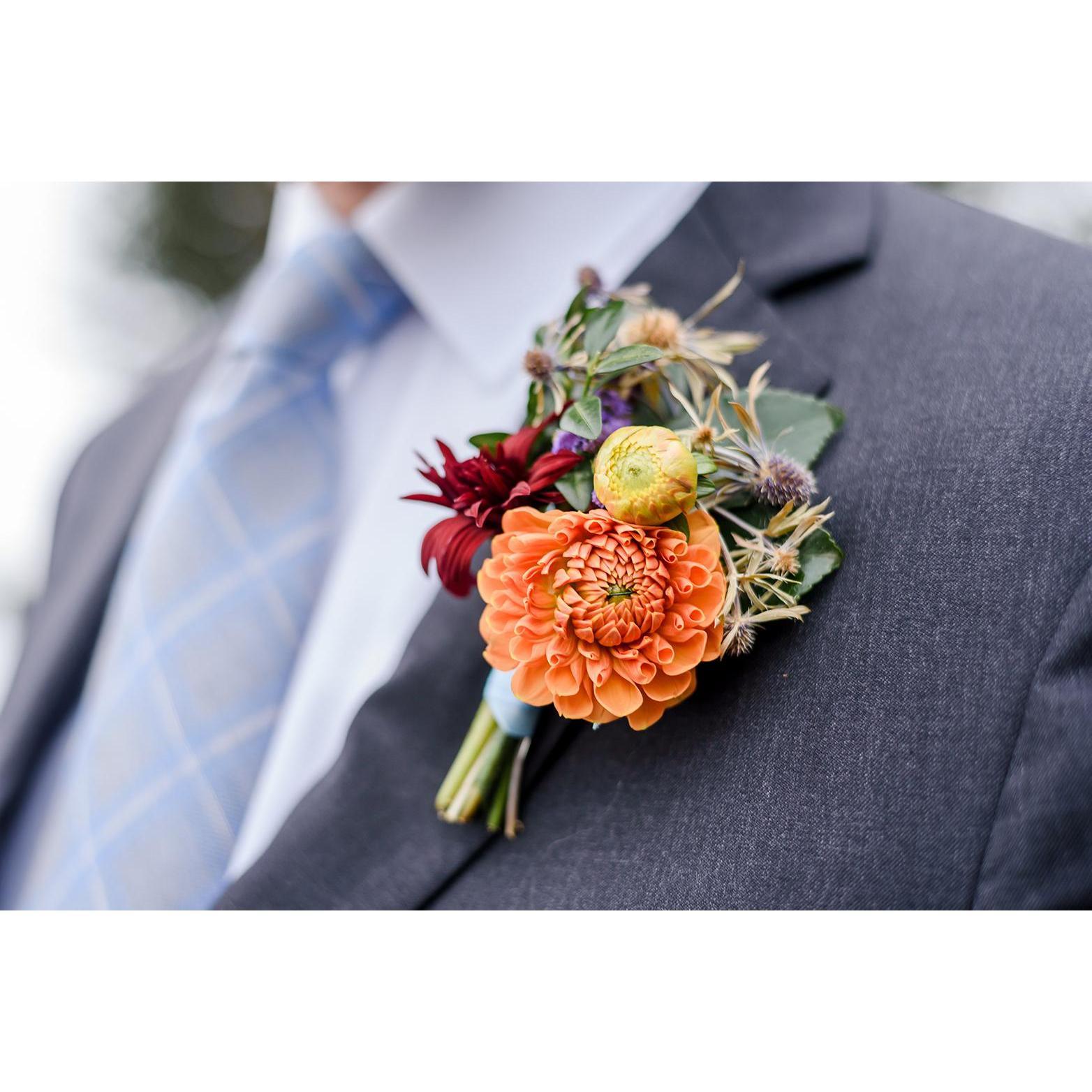 Flowers by Pressly at Renfrow Farms - Matthews, NC (included Thistle as a symbol of our Scottish heritage)