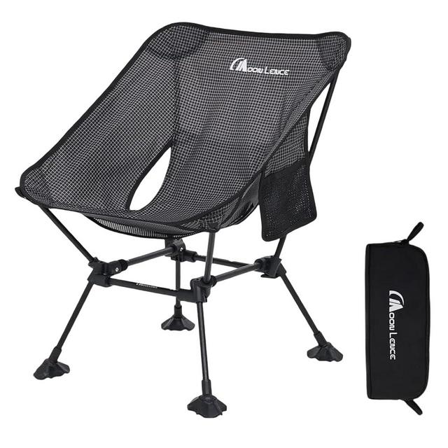 MOON LENCE Portable Camping Chair, Backpacking Chair, Ultralight & Compact, 400 lbs Capacity, for Outdoor Camp, Travel, Beach, Picnic, Hiking