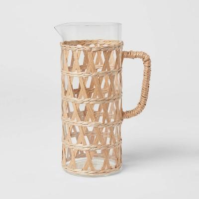 64 oz. Glass Natural Wrap Beverage Pitcher - Opalhouse™