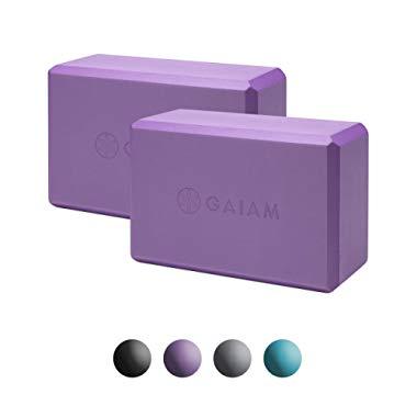 Gaiam Essentials Yoga Block (Set of 2) - Supportive Latex-Free EVA Foam Soft Non-Slip Surface for Yoga, Pilates, Meditation