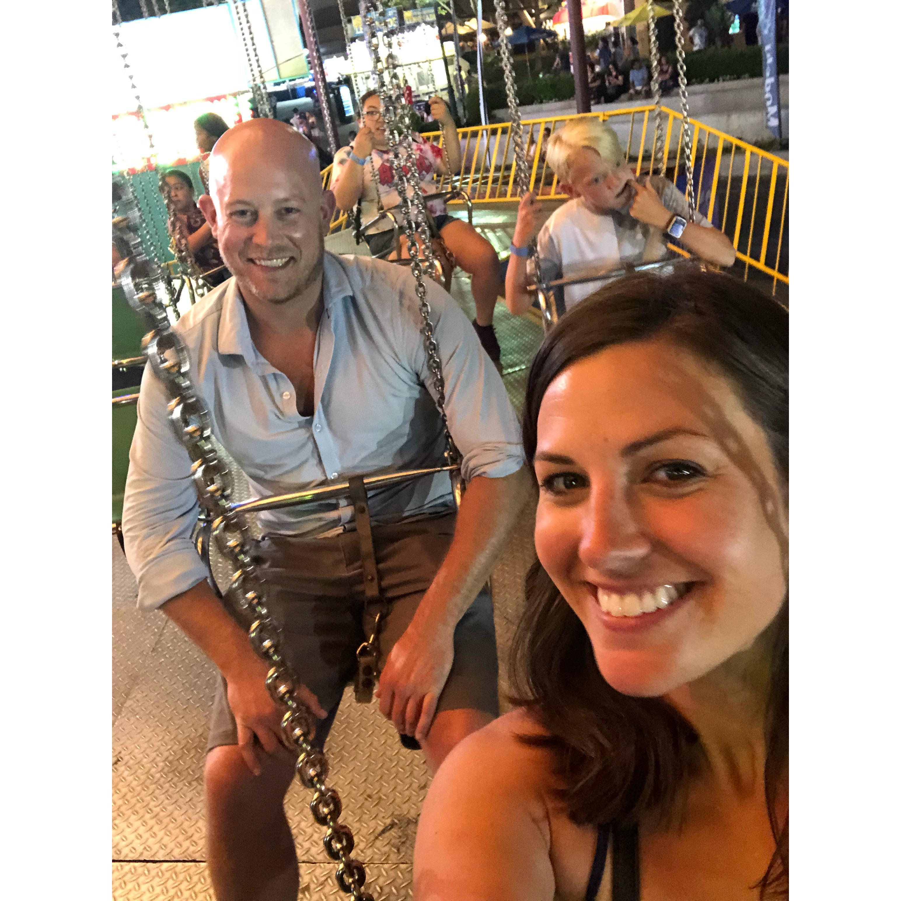 Alameda County Fair, Pleasanton, CA
(For a good laugh, be sure to check out the kid behind us!)