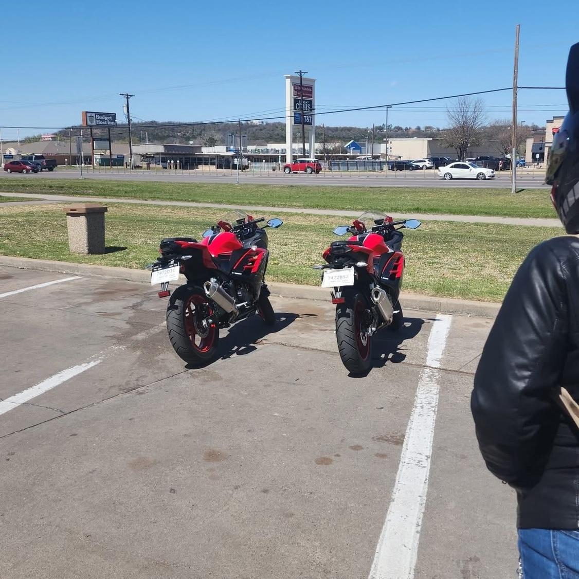 A day date ride together to get food.