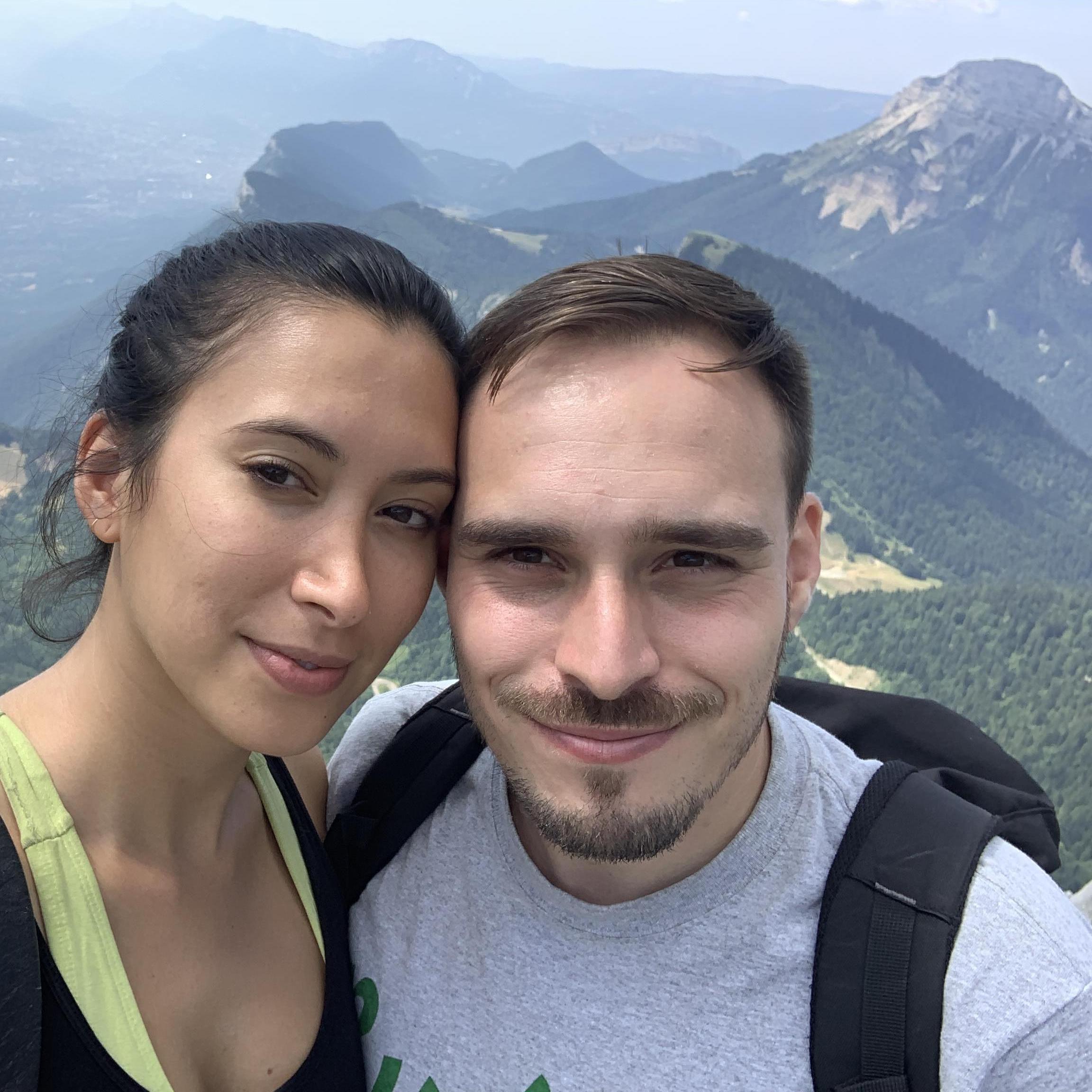 We climbed La Dent de Crolles together in Grenoble, France! - On a gravi la Dent de Crolles ensemble!