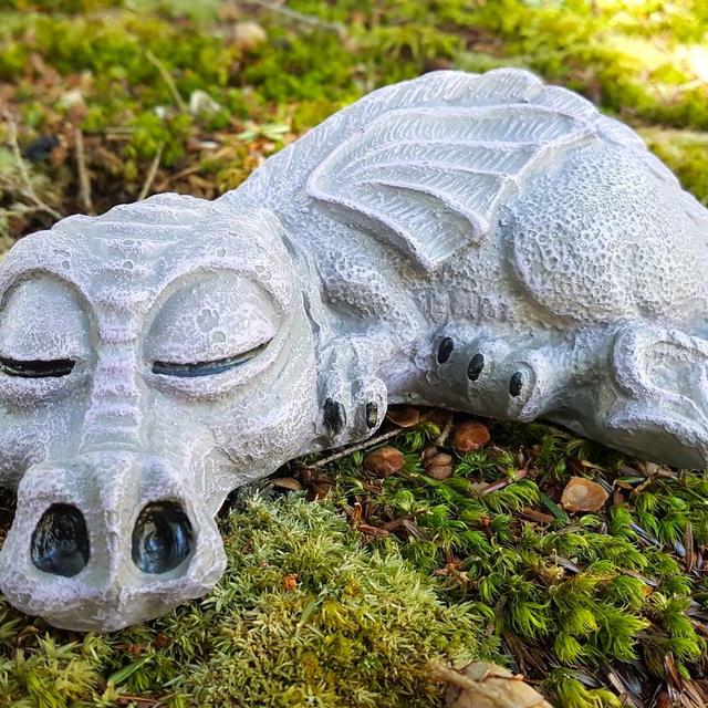 Dragon Statue, Concrete Garden Statue,...