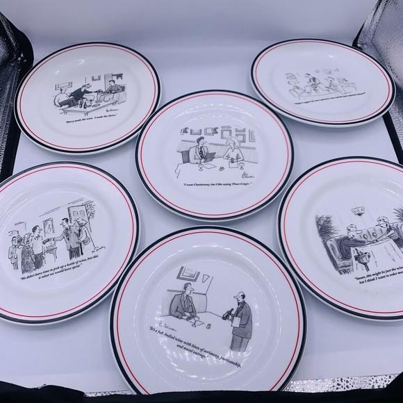 Cheese Plates The New Yorker Cartoon Restoration Hardware Assorted Years Vintage