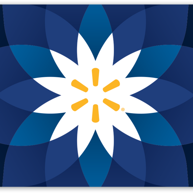 Basic Blue Flower Walmart Gift Card