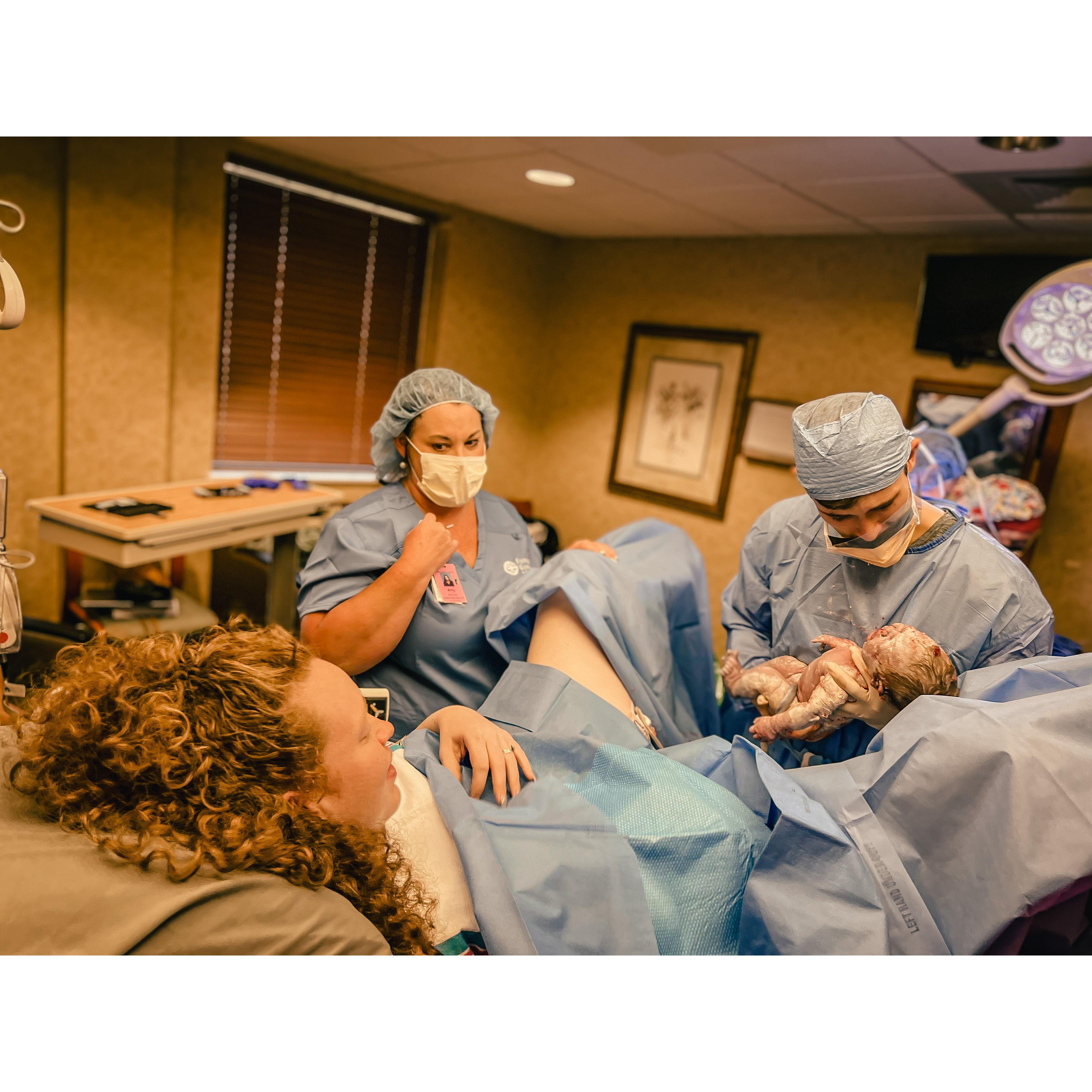 We finally get to meet Iris! I will always love that Michael got to deliver her.