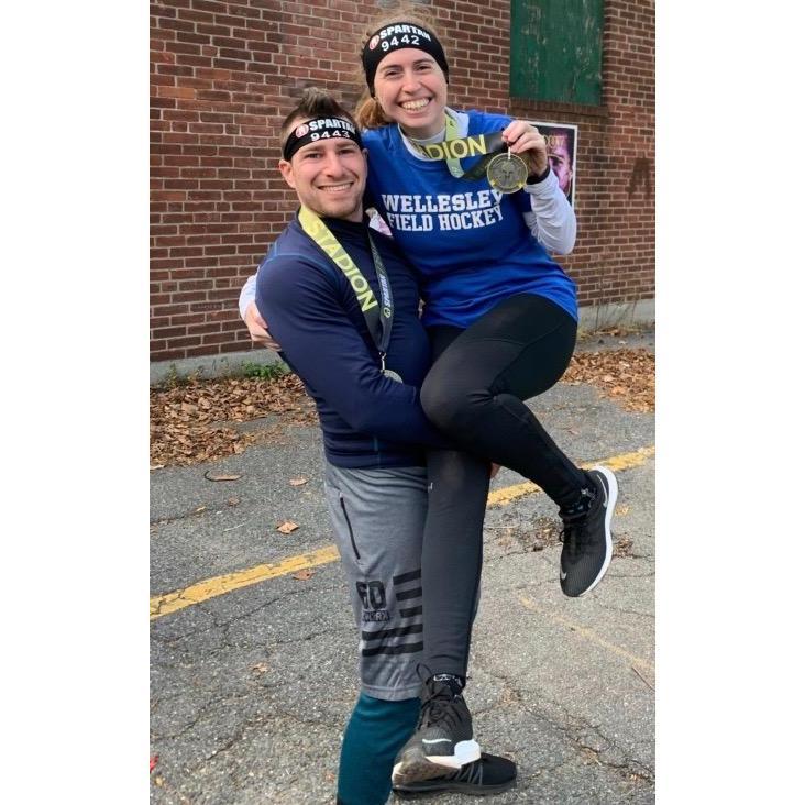 After finishing our second Spartan Race at Fenway Park