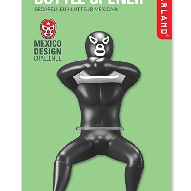 Kikkerland Luchador Bottle Opener, Assorted Colors and Styles