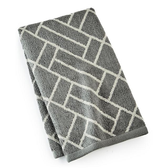Hotel Collection Block Geo Cotton 16" x 30" Hand Towel, Created for Macy's