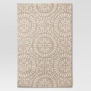 2'6" x 3'10" Tan Medallion Kitchen Rugs - Threshold™