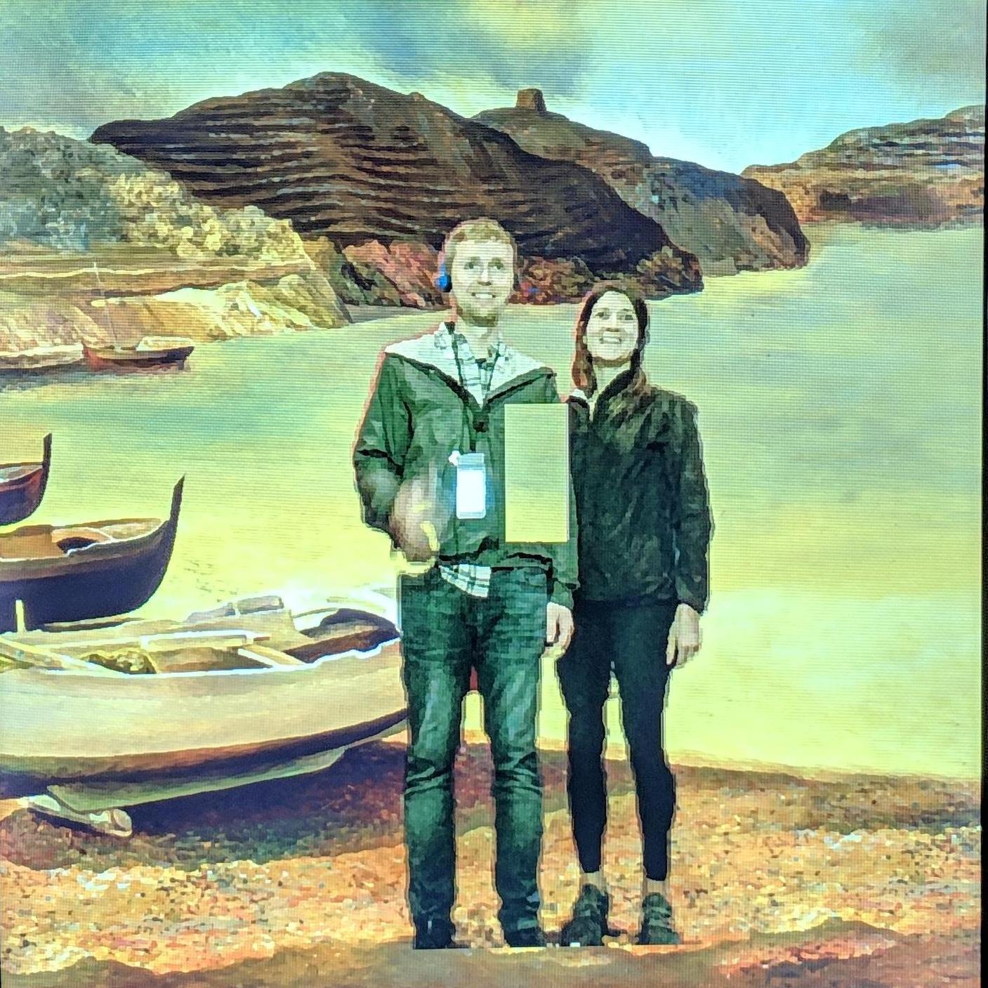 We became art at the Dali Museum in St Petersburg, FL.