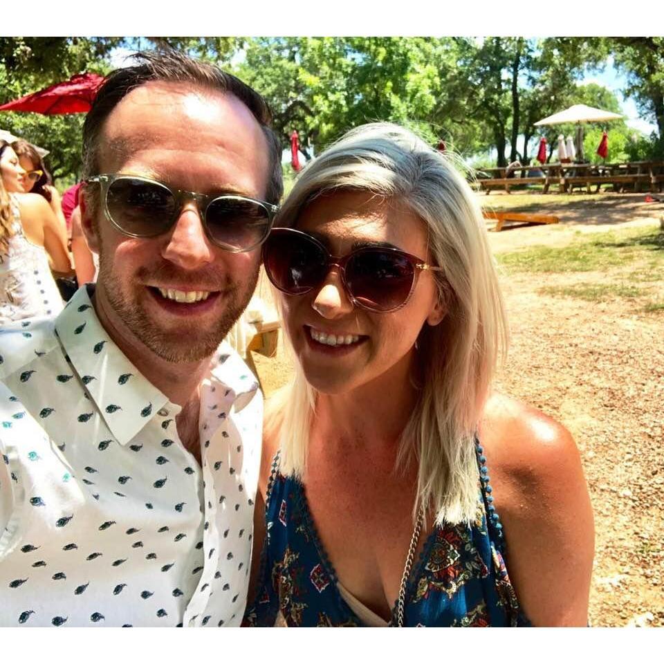 Hanging out at Jester King Brewery. One of our favorite places to drink a sour beer and enjoy the grounds. We can't wait to take our bridal party here!