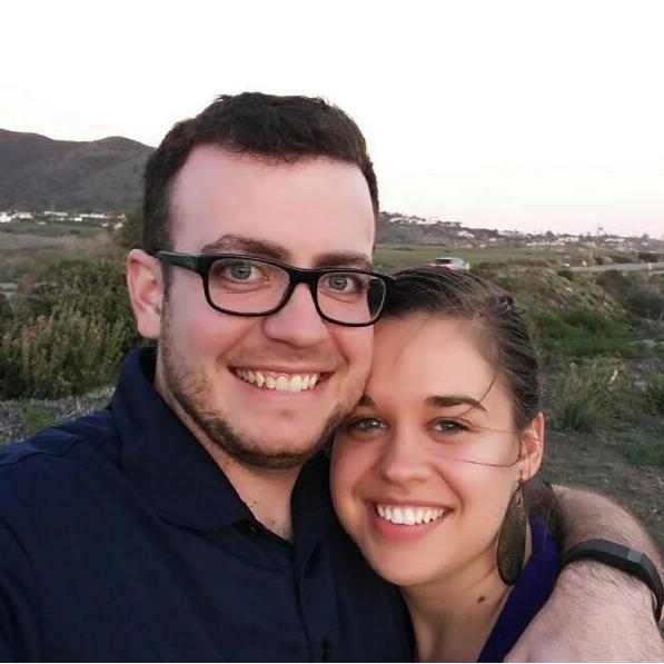 Sunset just outside of LA during our first "just us" trip in February 2016