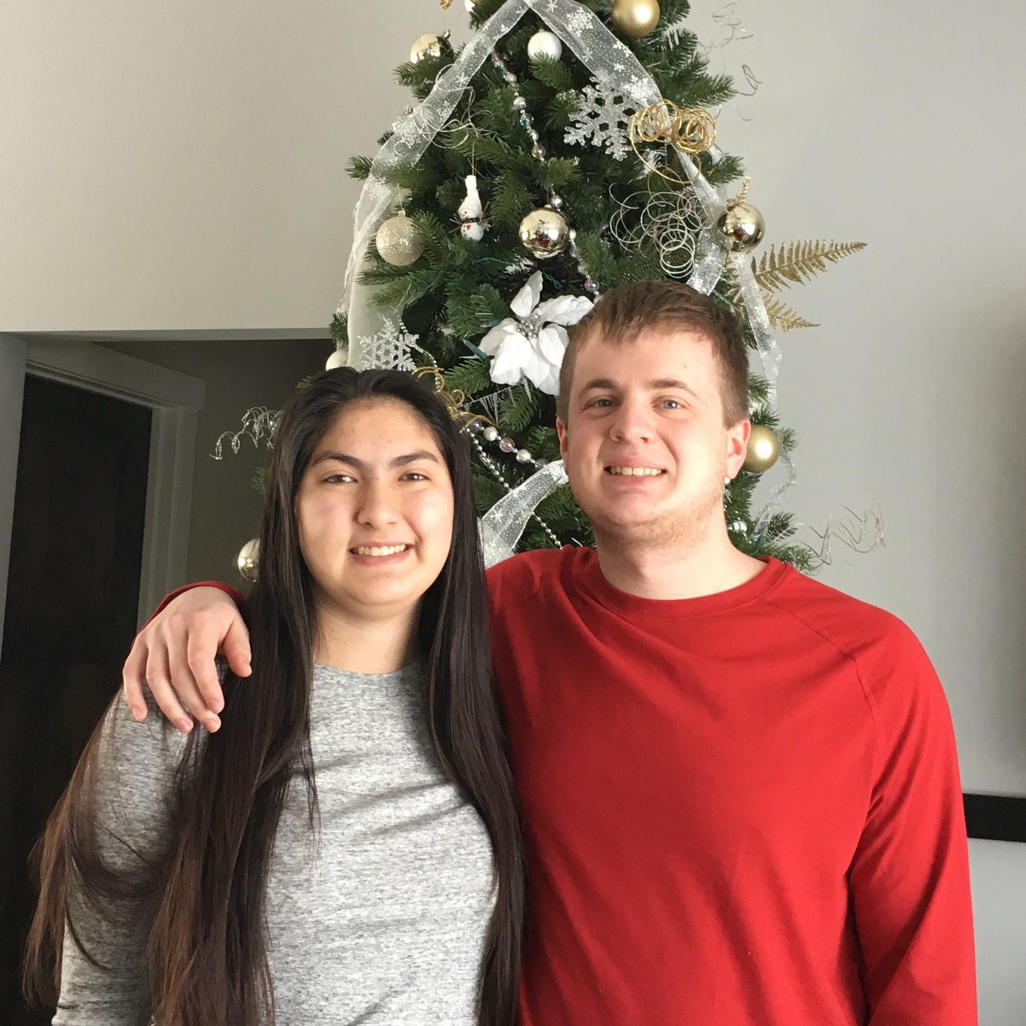 Our first Christmas together in Minnesota.