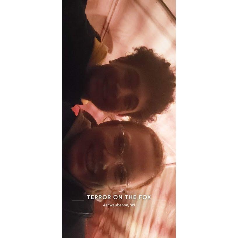 Our one year anniversary, doing the same thing we did the night we starting dating