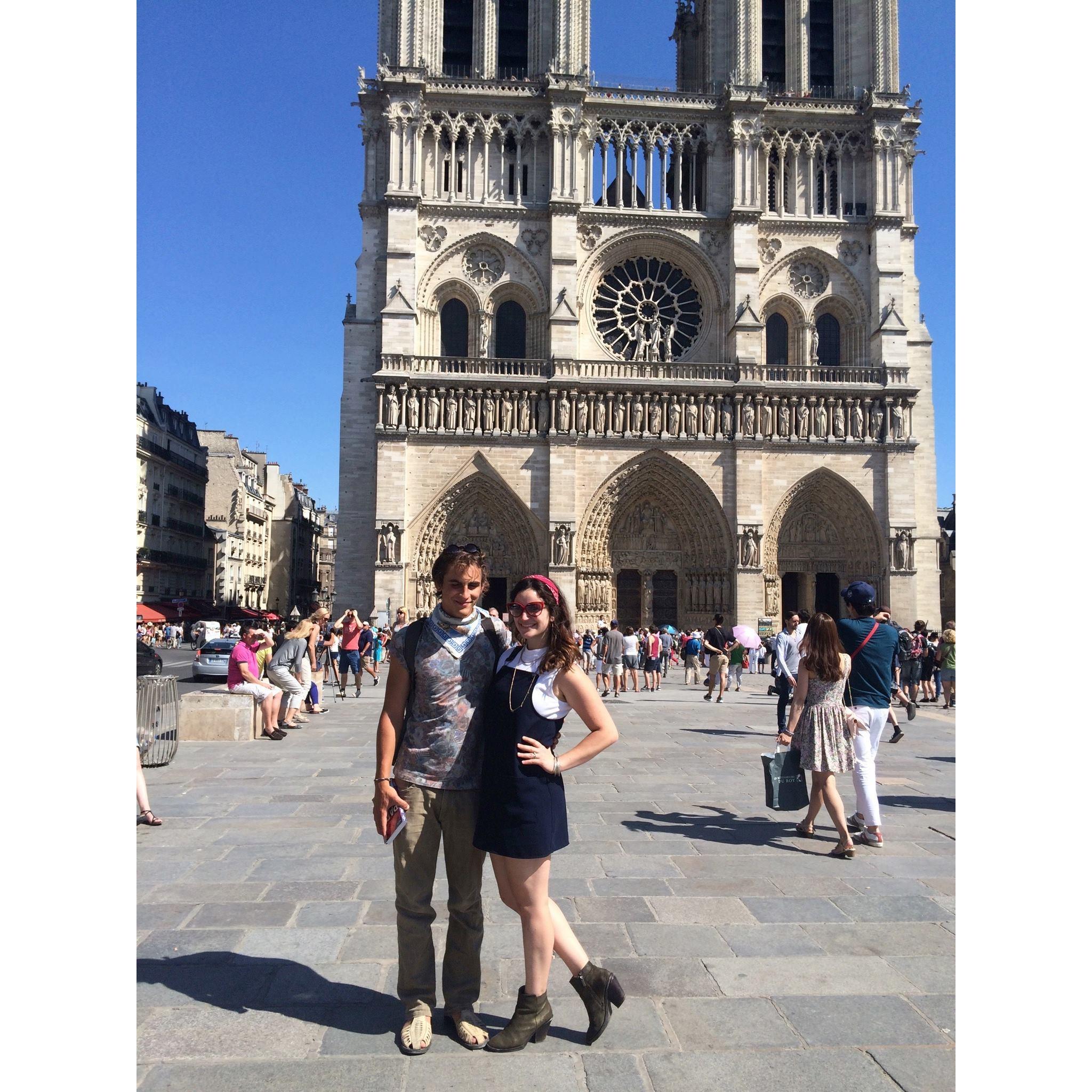 Pre-fire. Casey was pretending to be Quasimodo.