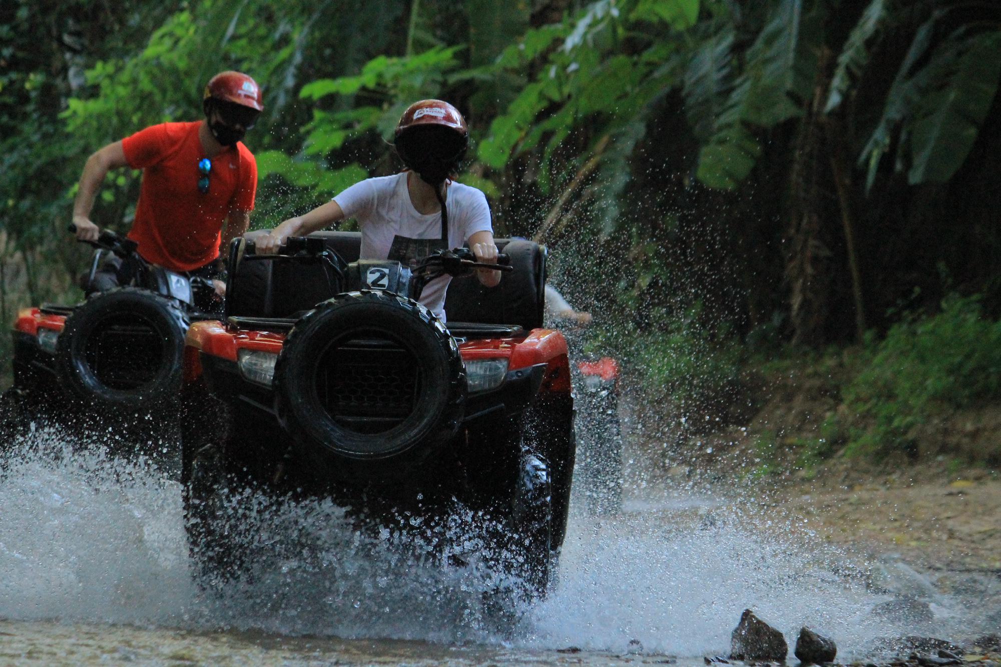 In Mexico, they do the tequila tasting…before they put you on the ATV’s