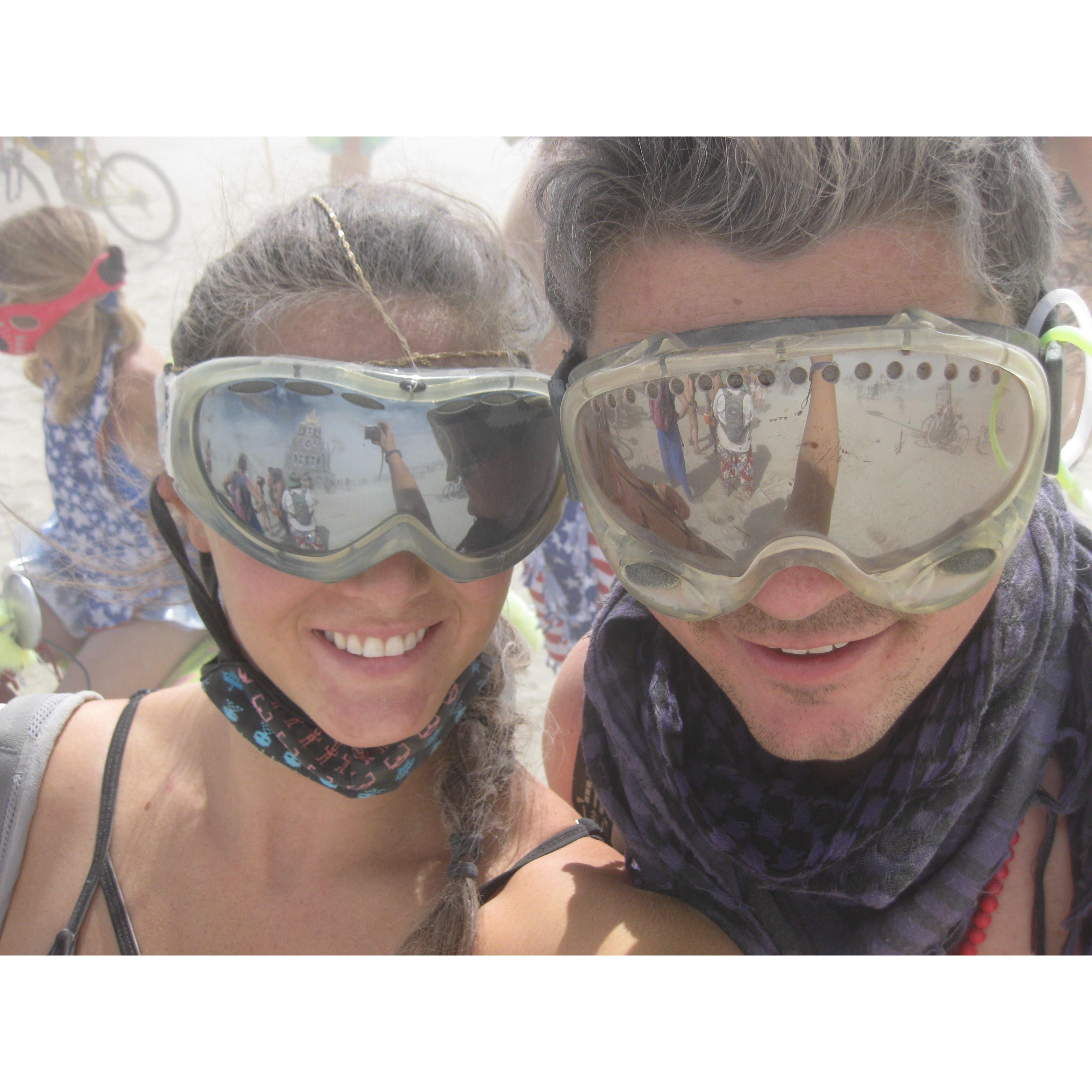 We went to burning man together in 2015. It was a great bonding experience!