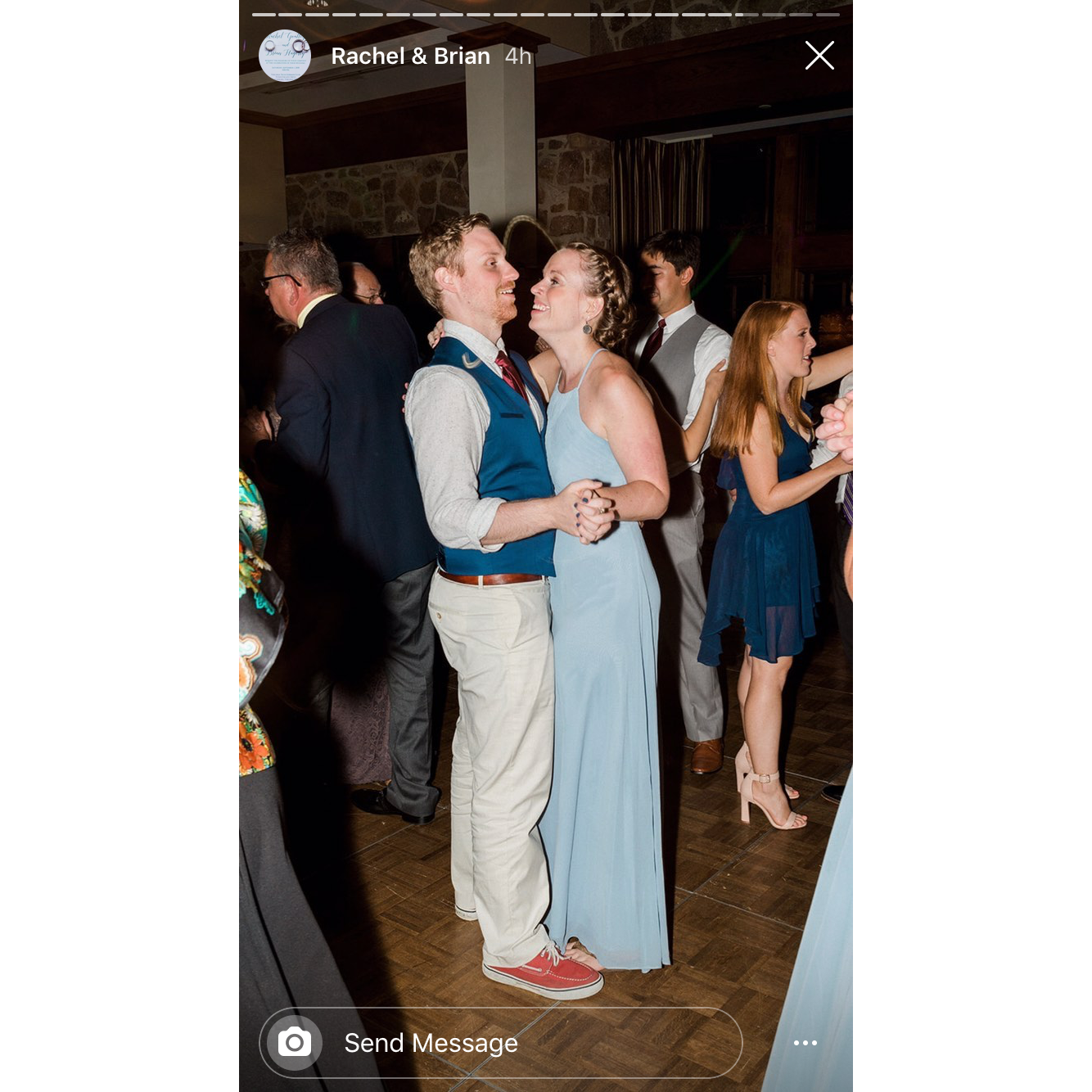 Dancing at Rachel and Brian’s wedding!