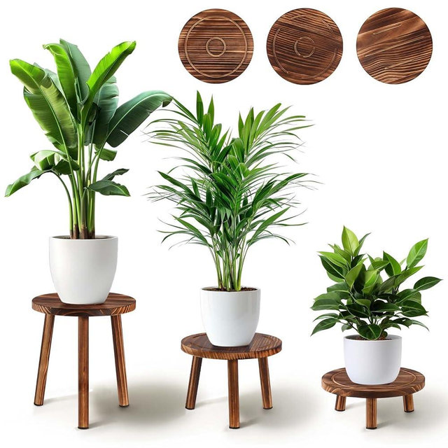 Yedcxup Plant Stand Indoor,3 Pcs Corner Plant Stand,Plant Shelf,Potting Bench,Suitable for Indoor and Outdoor Scenarios Such as Balcony,Living Room,Office,Small Corner Space and Courtyard.