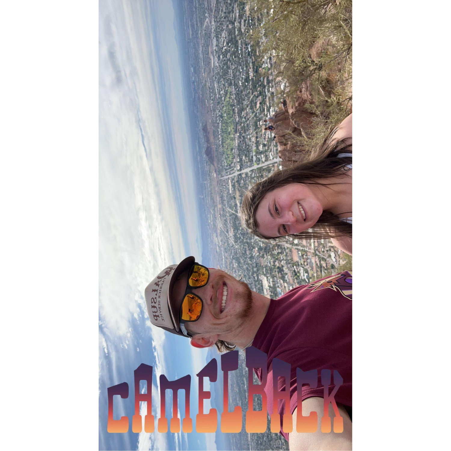 Us after we conquered Camelback hike!