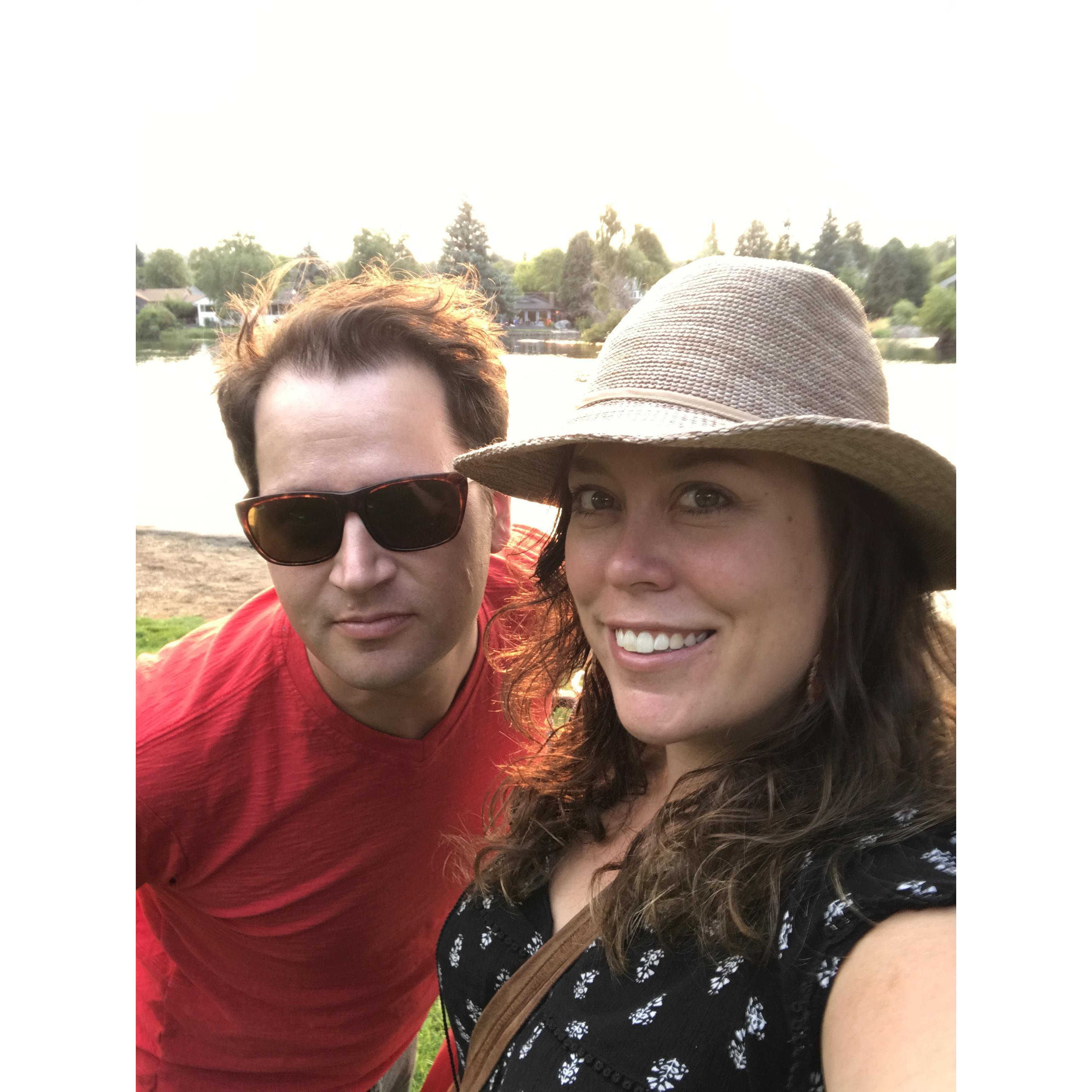 Our first trip to Bend, OR together to view the 2017 solar eclipse!