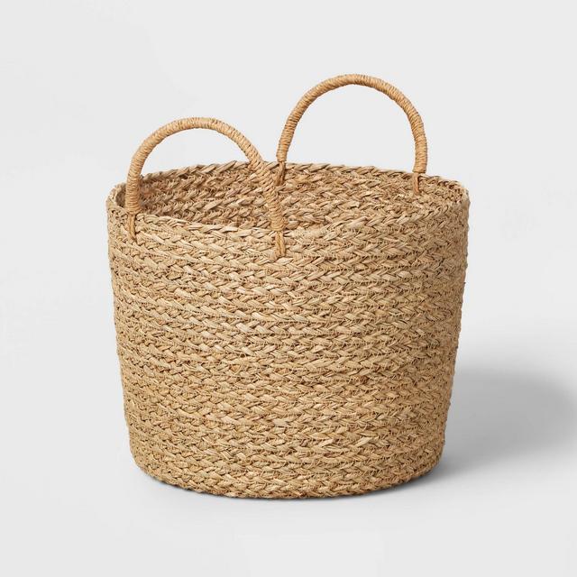 Round Woven Seagrass Basket Natural - Brightroom™