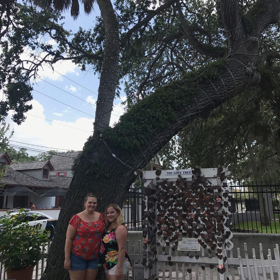 We said "I love you" under The Love Tree. Those who kiss under this tree are said to be together forever.