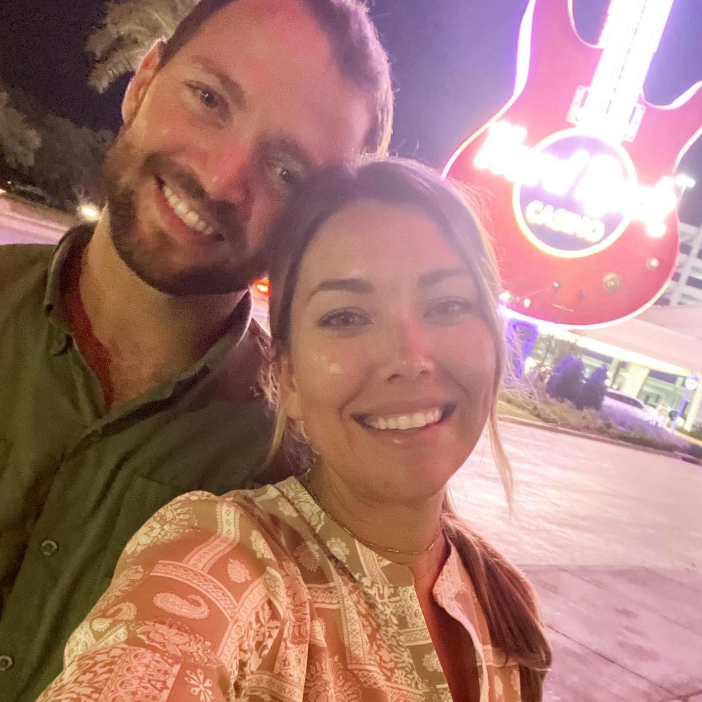 celebrating our Two Year anniversary back where we met! Right after Hurricane Ida.