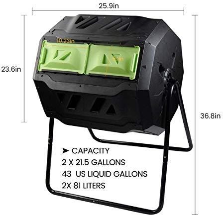 Large Compost Tumbler Bin