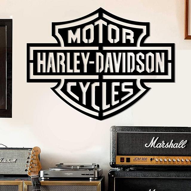 Harley Davidson Motorcycles Logo, Home Riders, This is a Legend all the Roads, Harley Davidson Motorbike Metal Wall Decor, Ride a Motorcycle Sign Metal Art