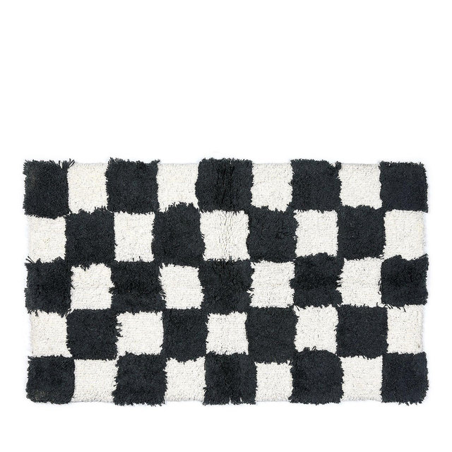 MacKenzie-Childs Checkerboard Bath Rug, 24" x 40"